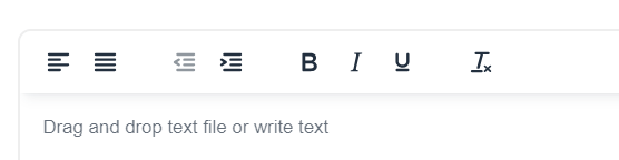 text formating opition