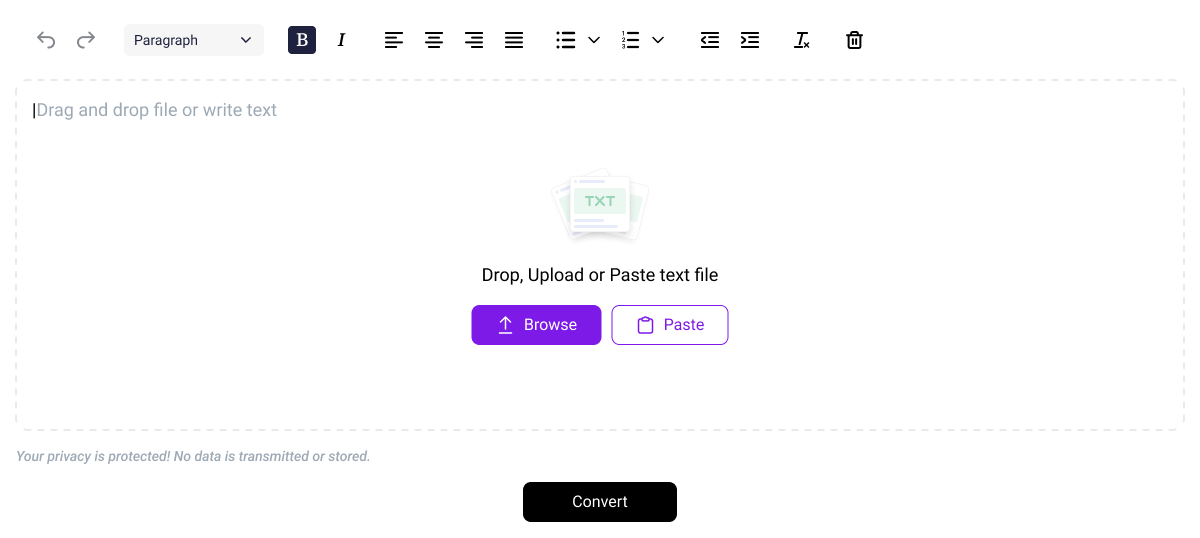 text formating opition