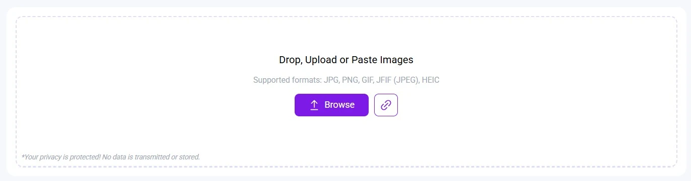 drop paster or upload image